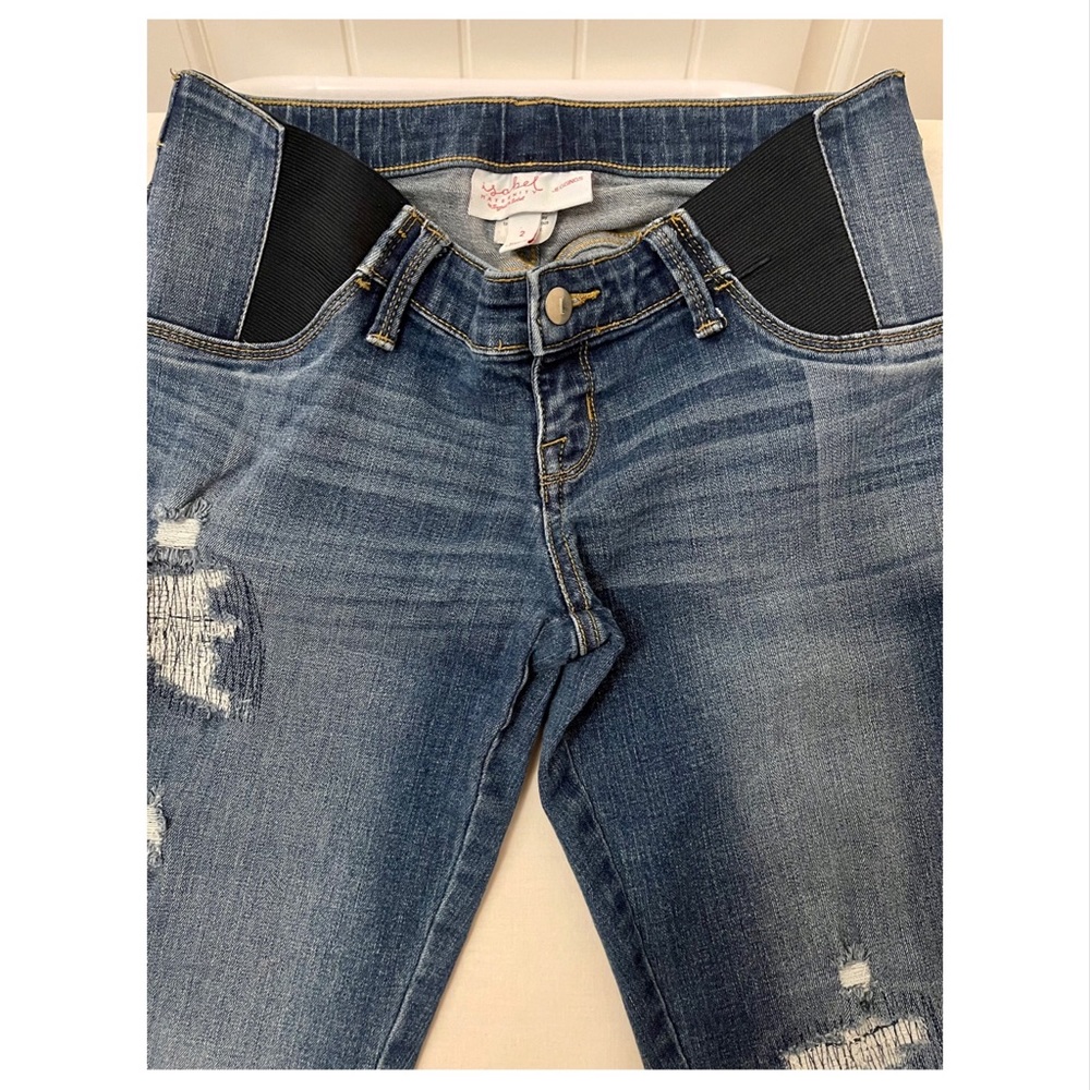 Isabel Maternity by Ingrid & Isabel | Distressed Jeggings | Size 2 - Picture 3 of 7